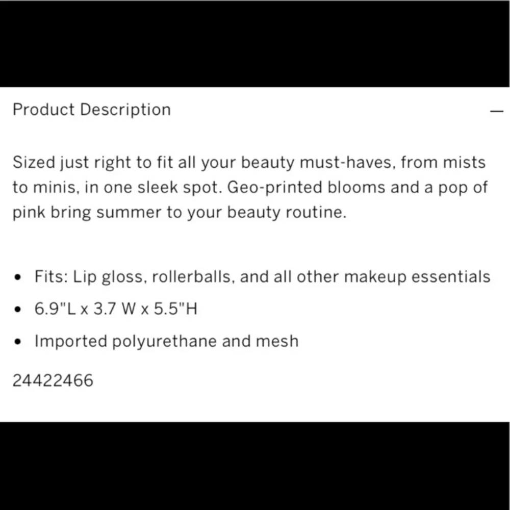 Victoria’s Secret Bloom Beauty Bag/make up bag✨